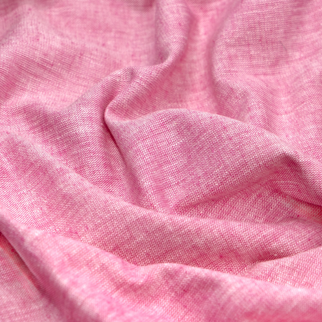 Coastal Linen Cotton Chambray - Candy Pink | Blackbird Fabrics