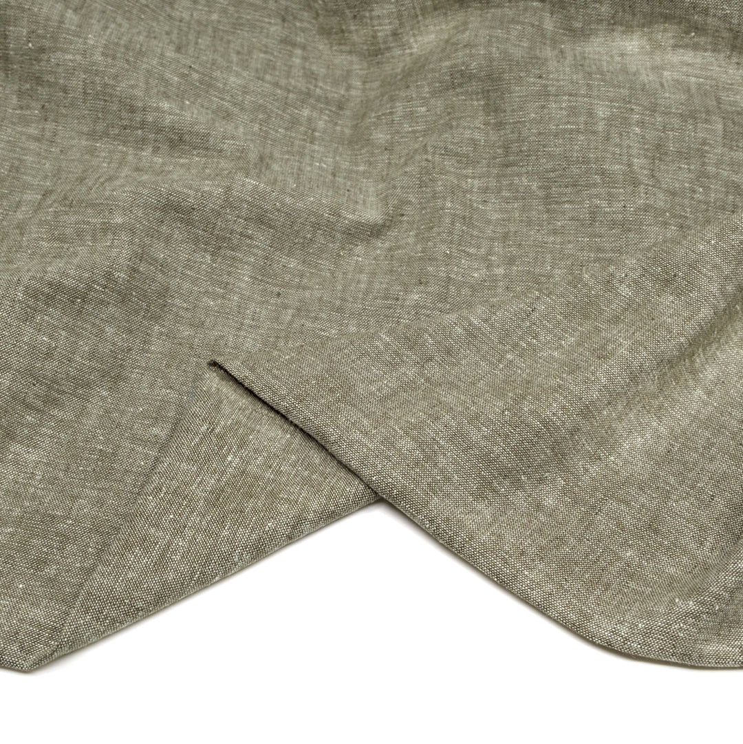 Coastal Linen Cotton Chambray - Shale | Blackbird Fabrics