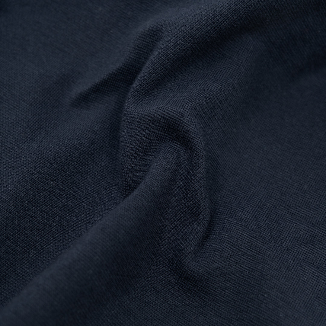 Cotton T-Shirt Ribbing - Navy | Blackbird Fabrics