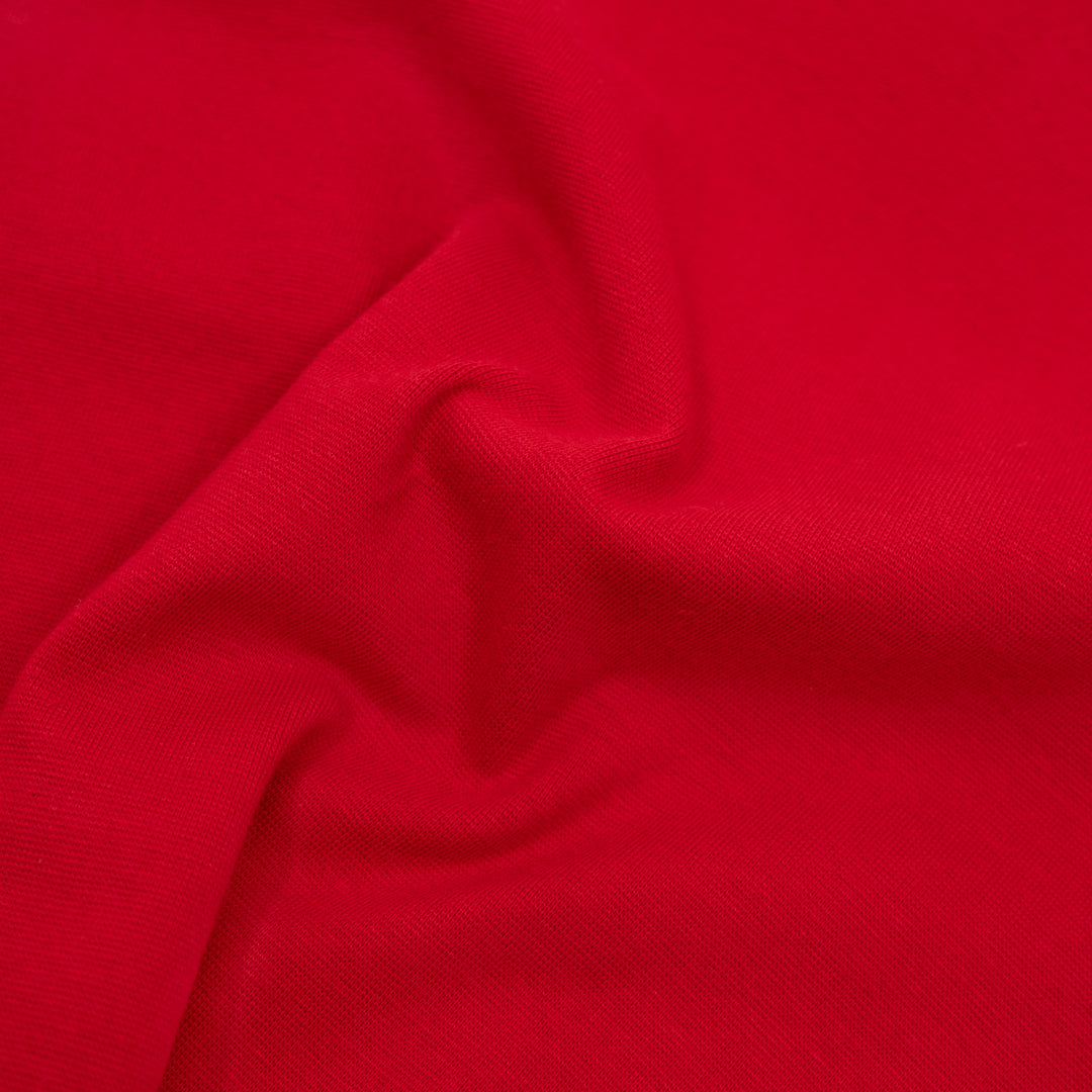 Cotton T-Shirt Ribbing - Chili Pepper | Blackbird Fabrics