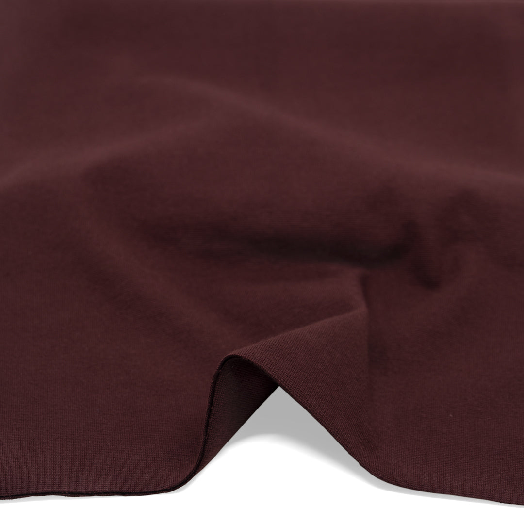 Cotton T-Shirt Ribbing - Merlot | Blackbird Fabrics