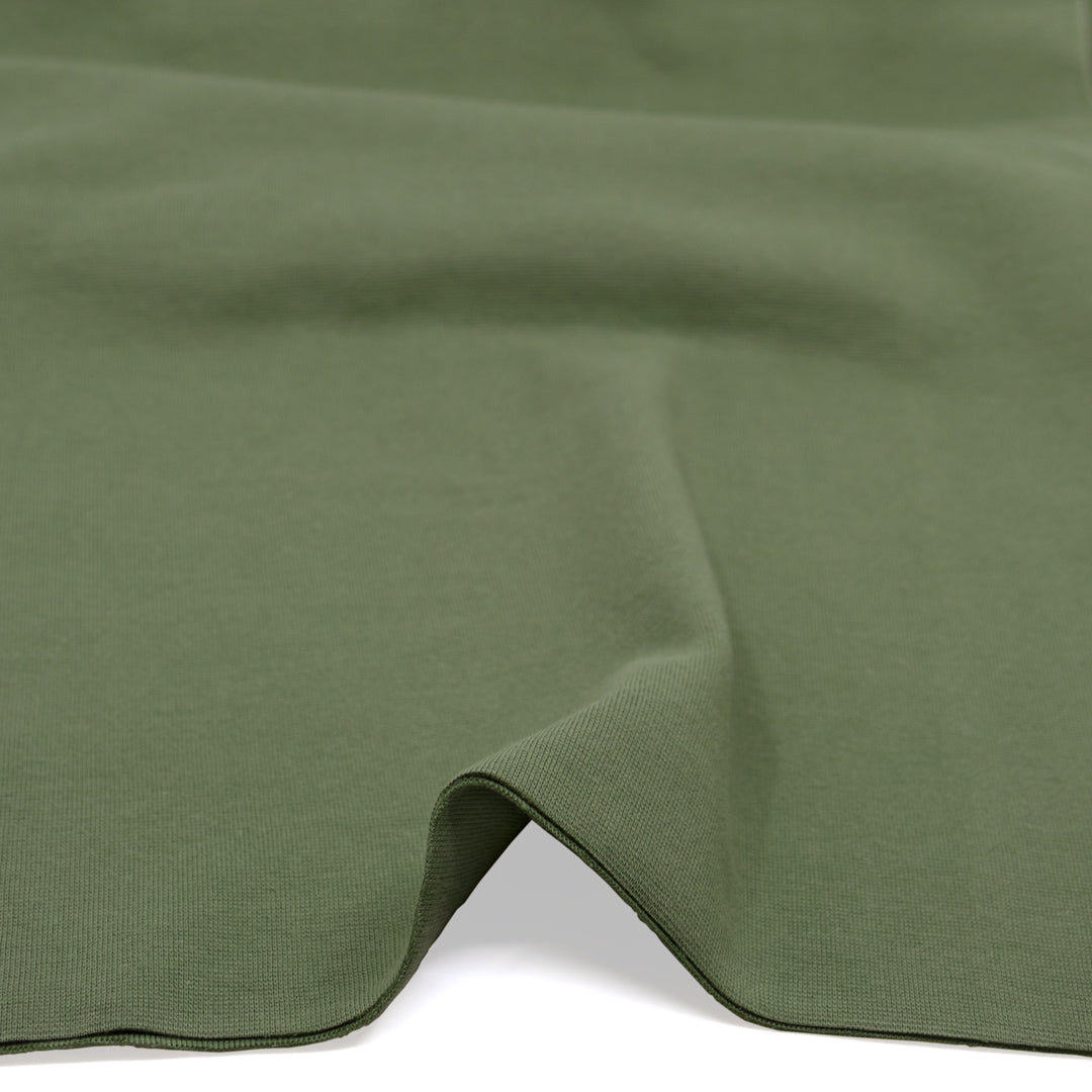 Cotton T-Shirt Ribbing - Agave | Blackbird Fabrics