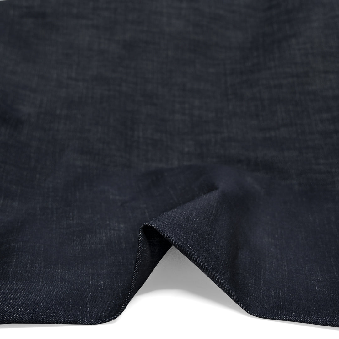 12oz Crosshatch Non-Stretch Denim - Vintage Indigo | Blackbird Fabrics