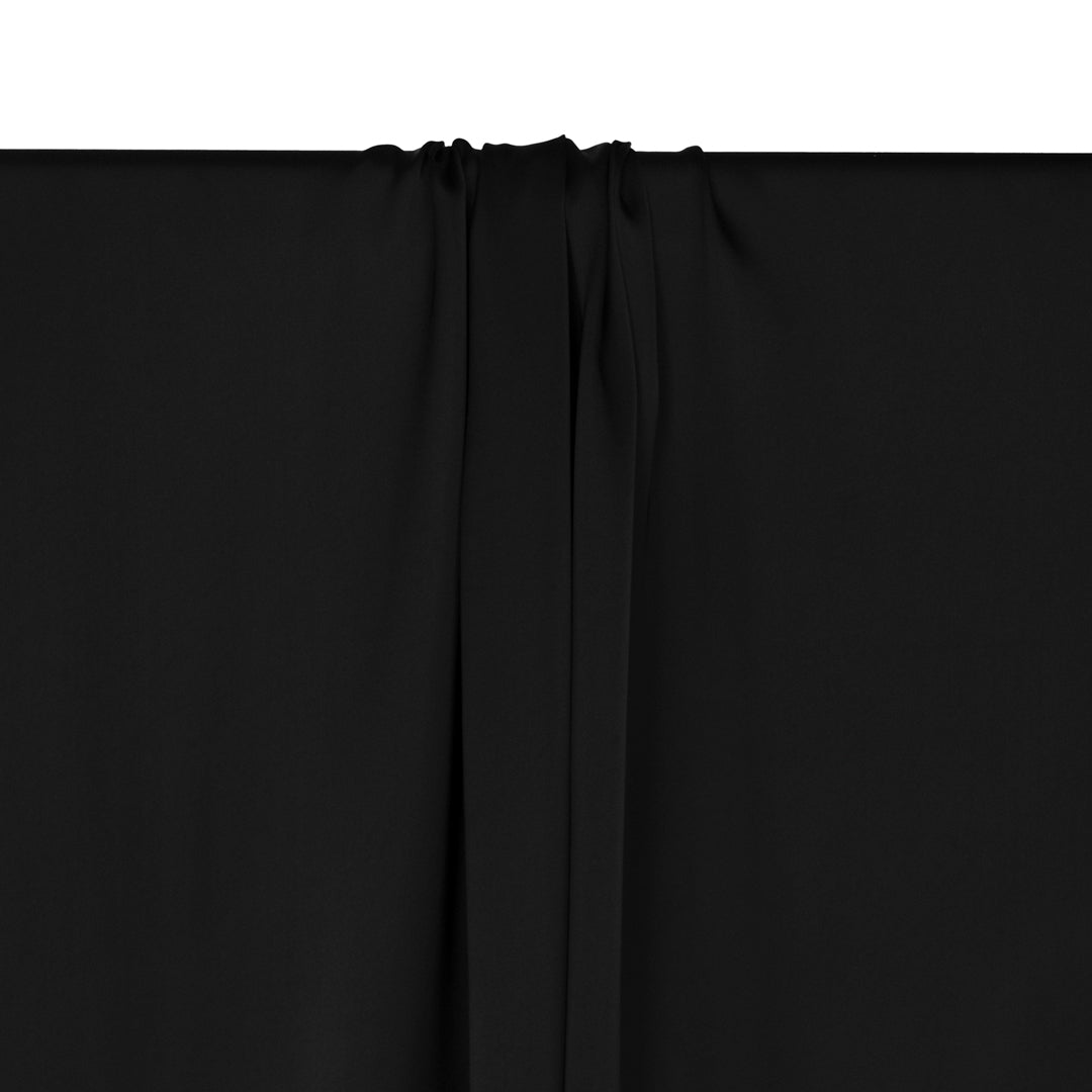 Fluid Viscose Satin - Black | Blackbird Fabrics