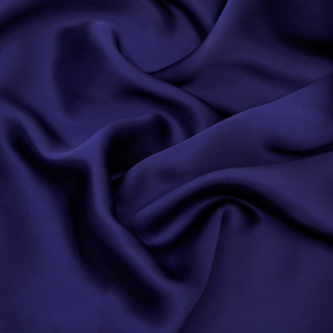 Fluid Viscose Satin - Blueberry | Blackbird Fabrics