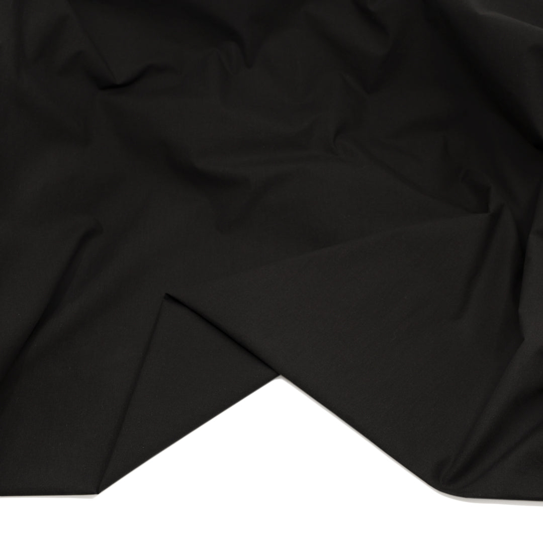 Effortless Cotton Poplin - Black | Blackbird Fabrics