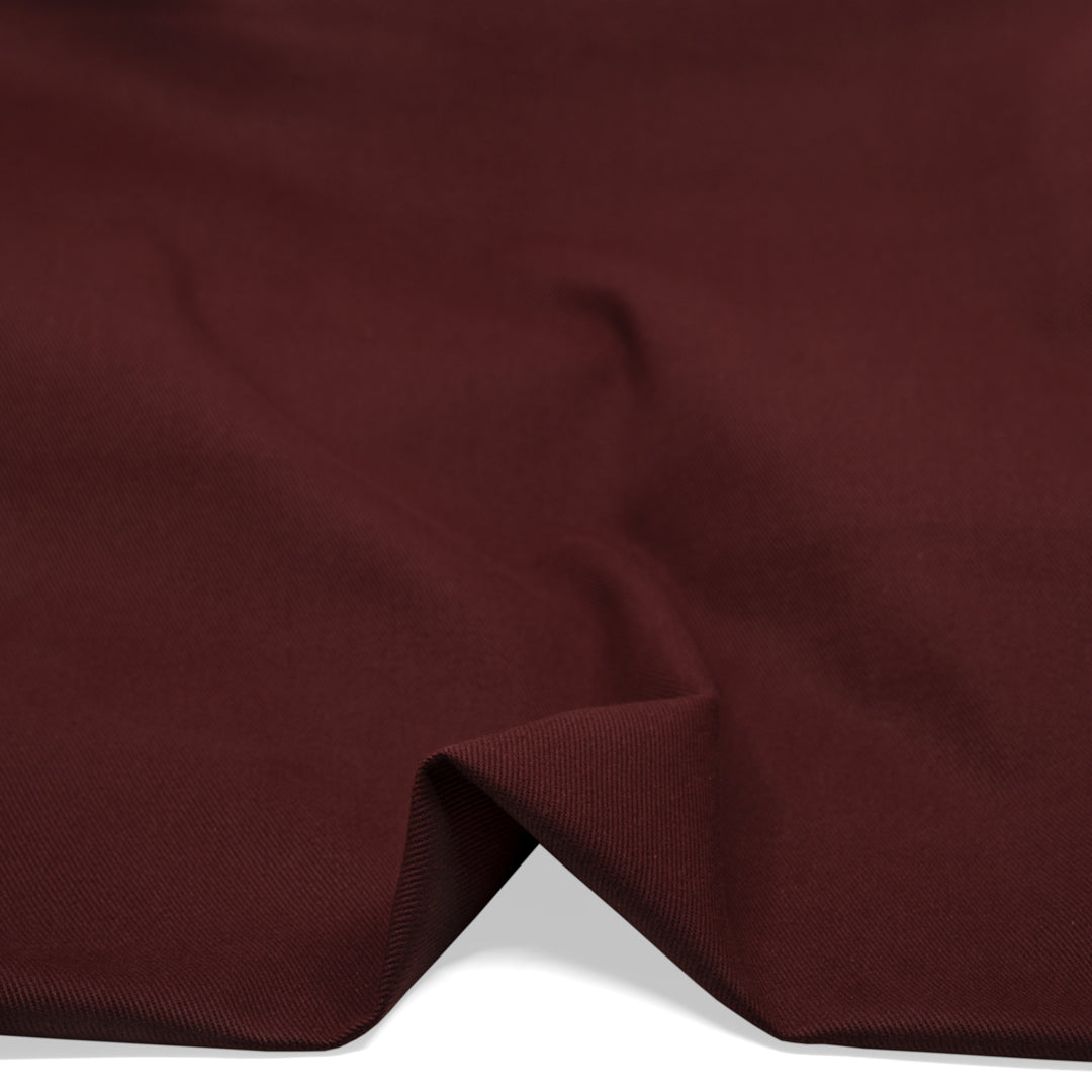 9.5oz Bull Denim - Maroon | Blackbird Fabrics