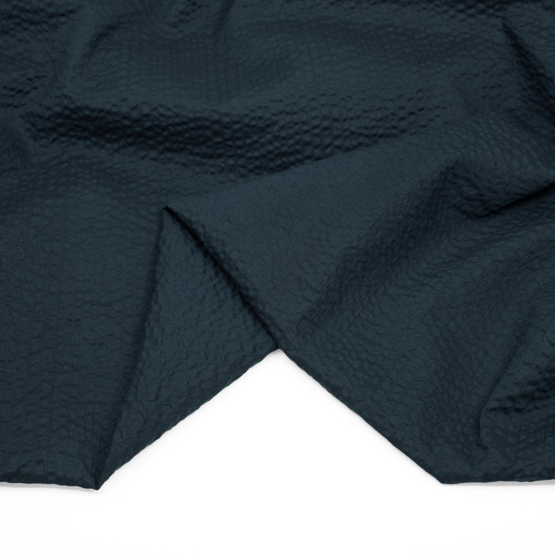 Deadstock Crinkle Cotton - Marine | Blackbird Fabrics