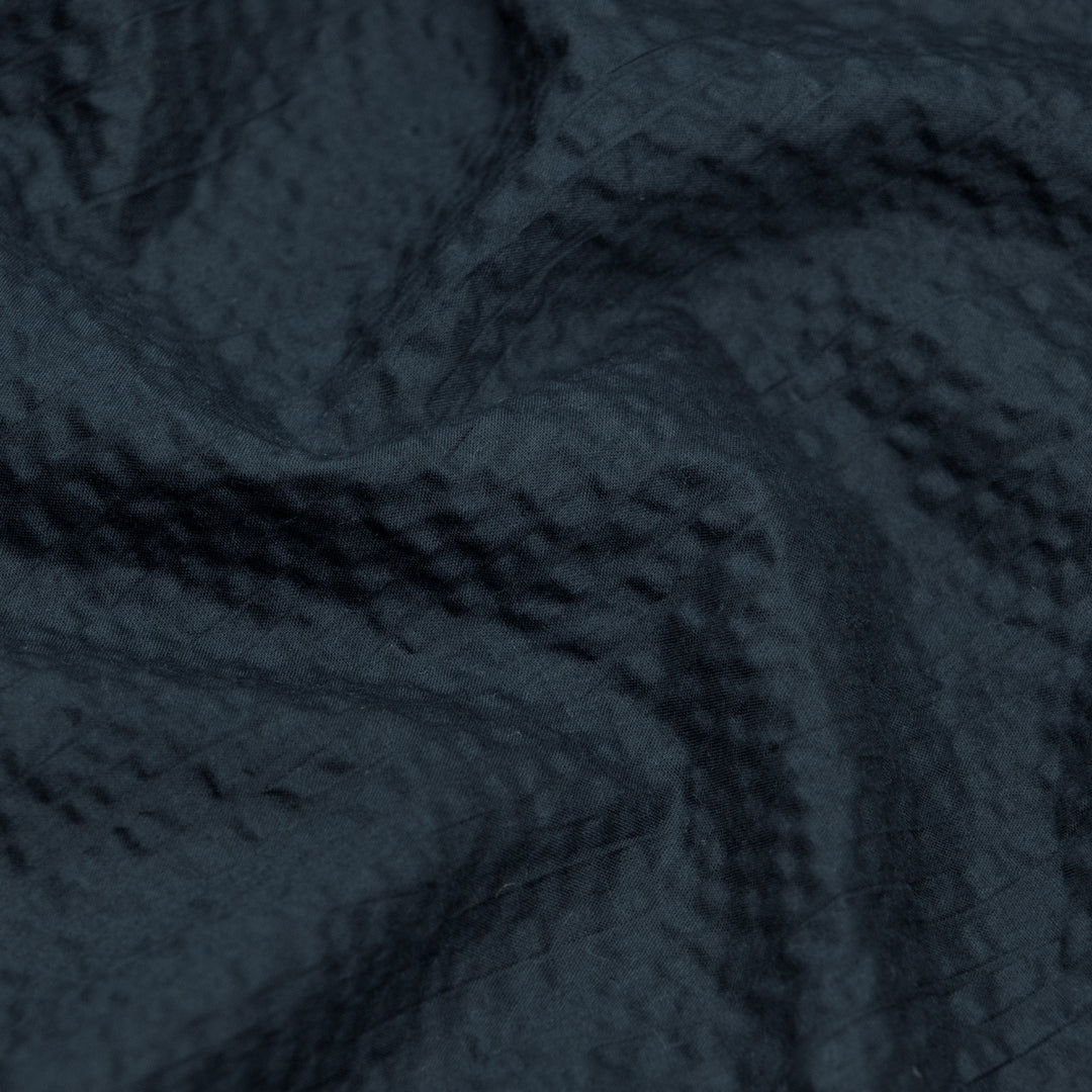Deadstock Crinkle Cotton - Marine | Blackbird Fabrics