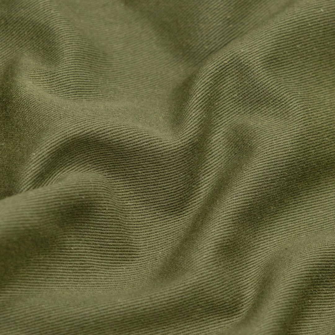 Deadstock Washed Cotton Twill - Kale | Blackbird Fabrics