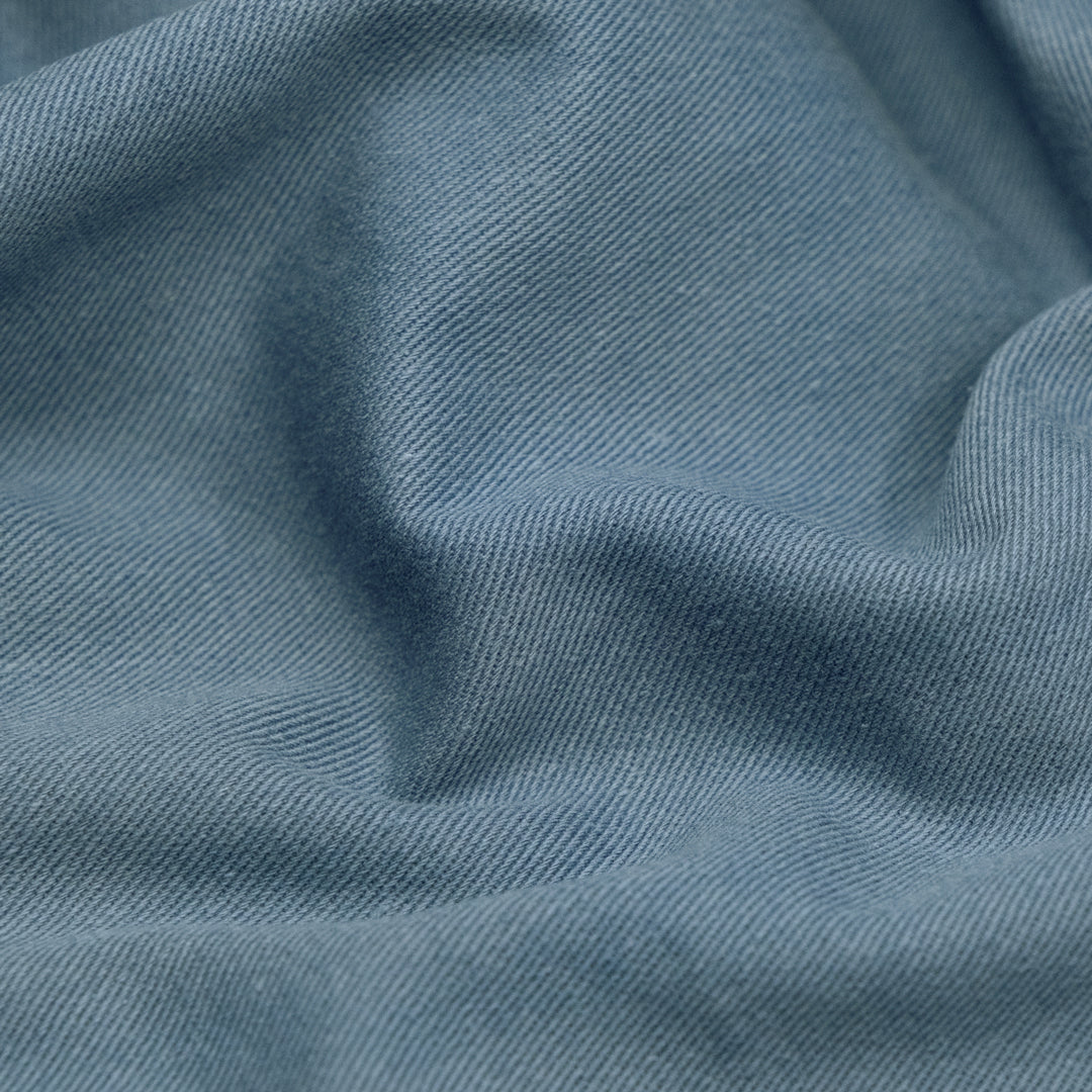 Deadstock Washed Cotton Twill - Ocean | Blackbird Fabrics
