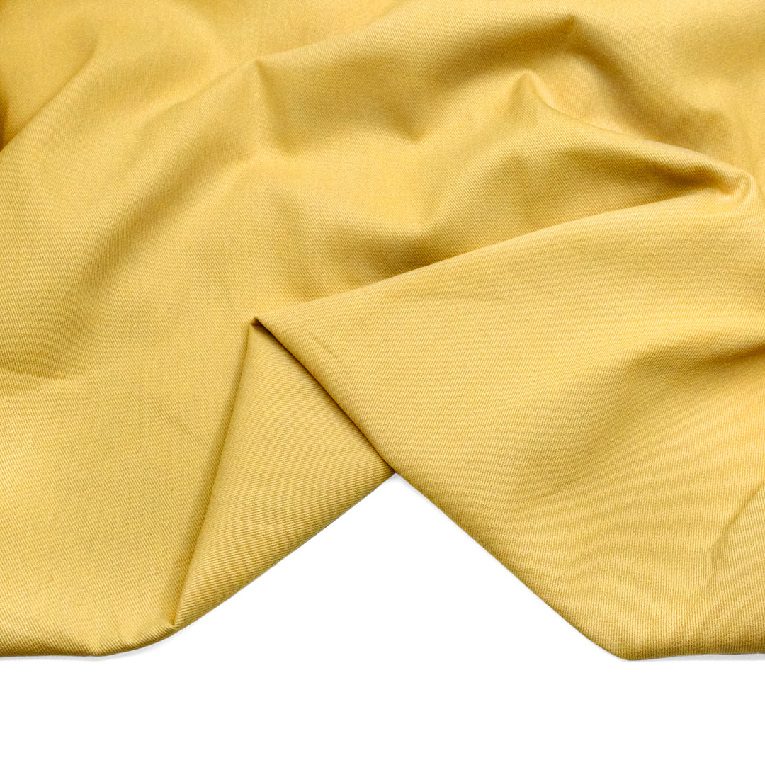 Deadstock Washed Cotton Twill - Sunflower | Blackbird Fabrics