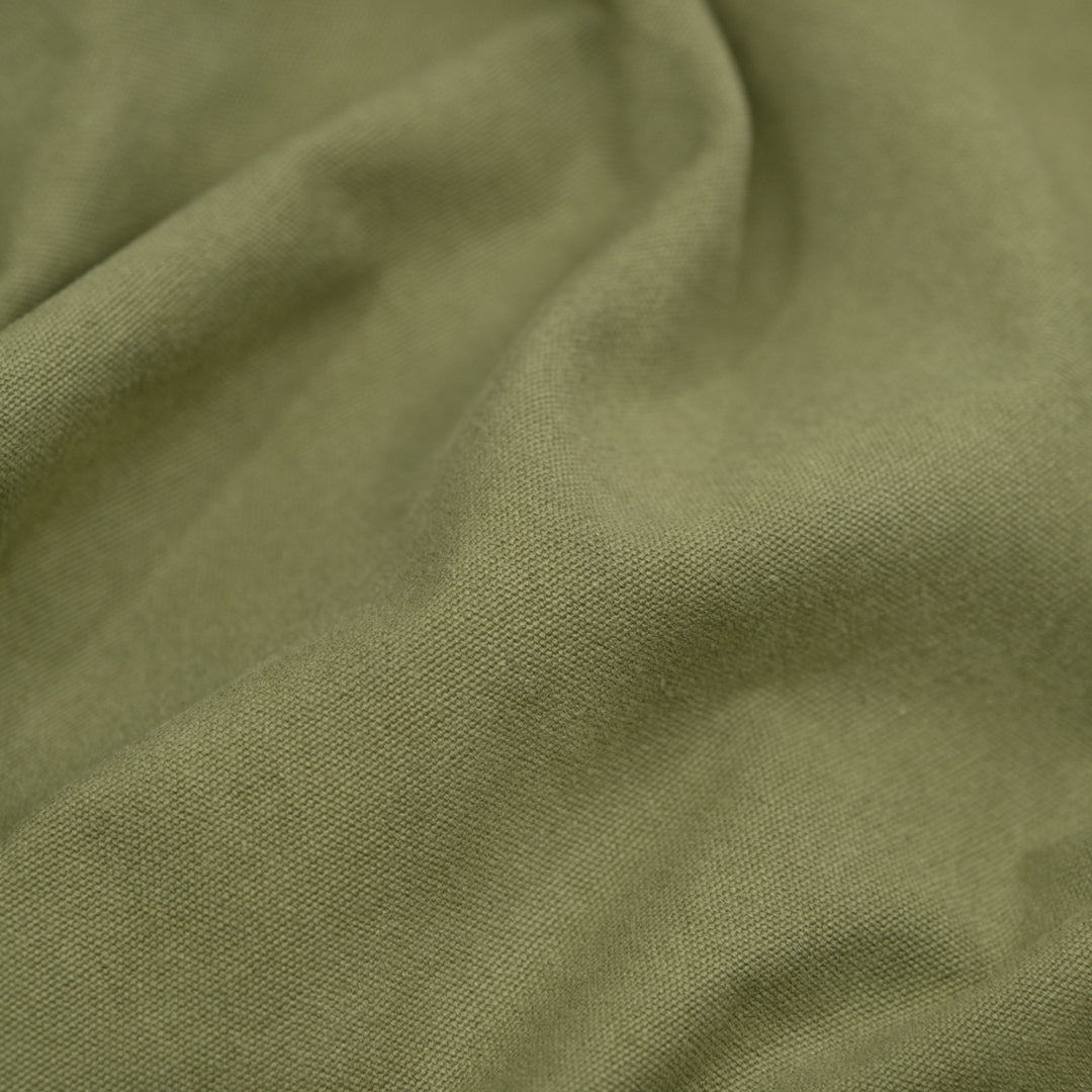 Deadstock Fine Cotton Canvas - Thyme | Blackbird Fabrics