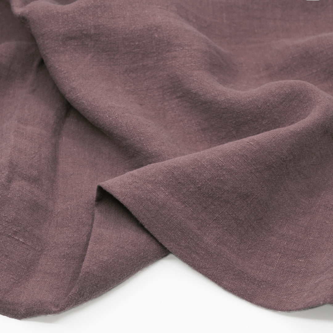 Washed Linen - Raisin | Blackbird Fabrics