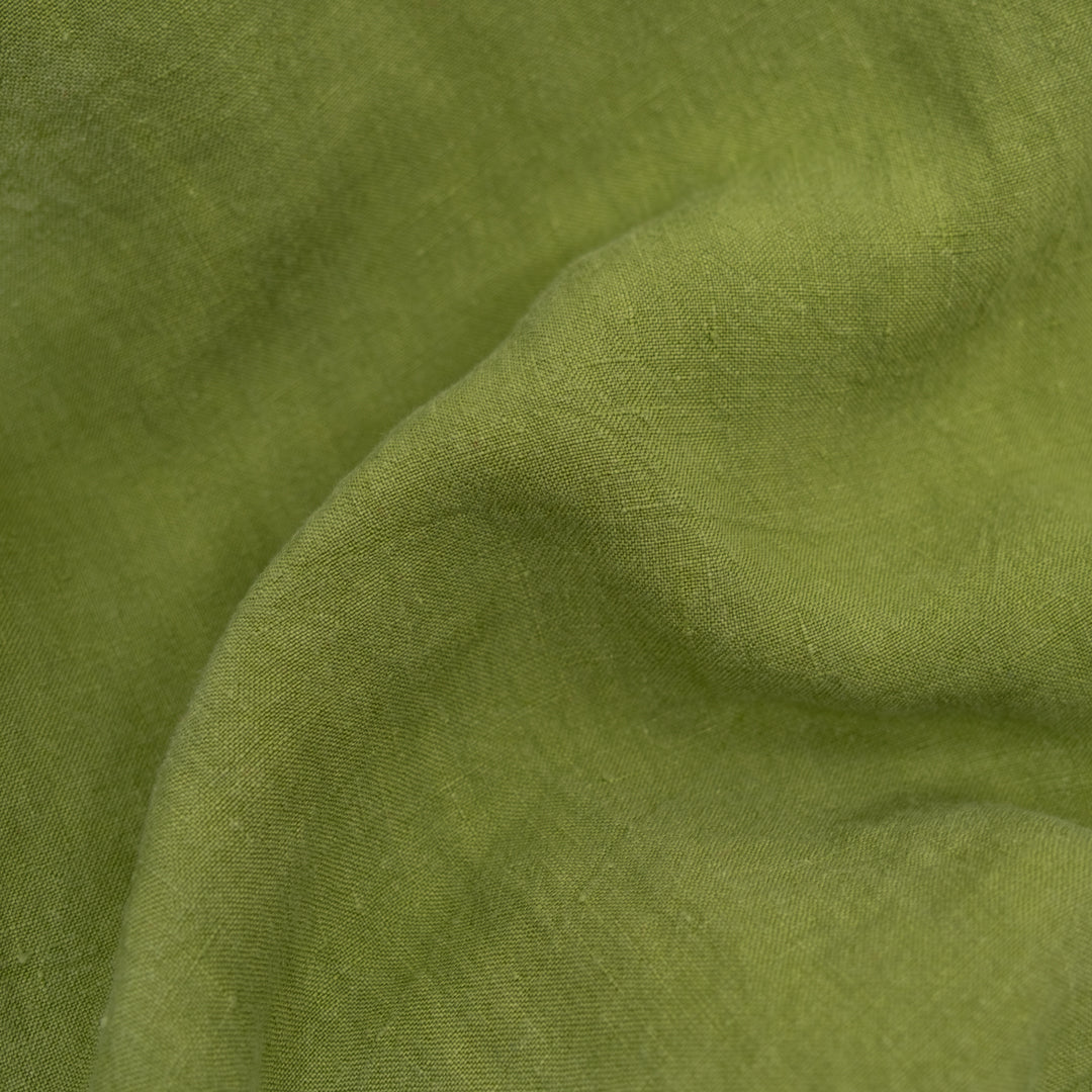 Washed Linen - Grasshopper | Blackbird Fabrics