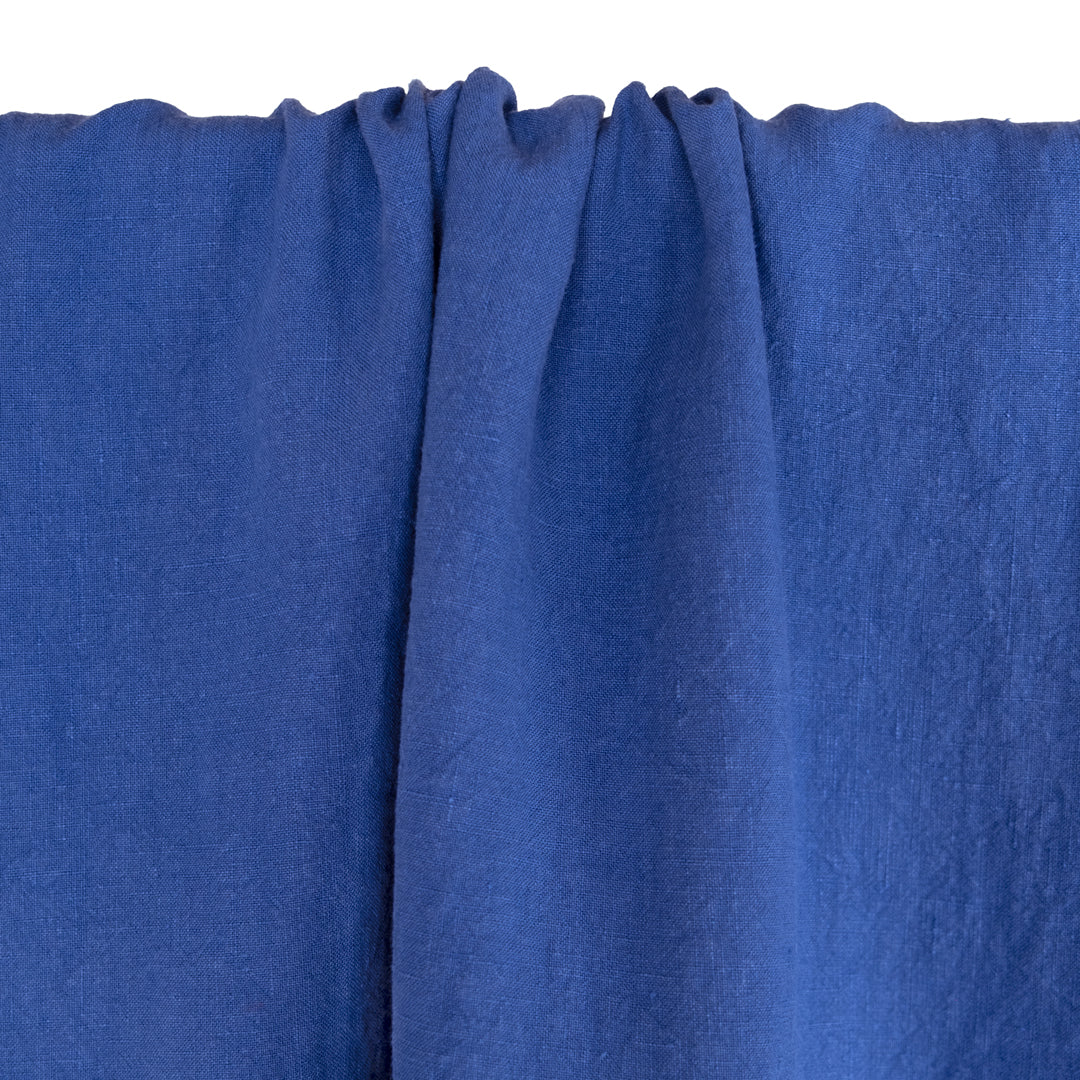 Washed Linen - Sapphire | Blackbird Fabrics