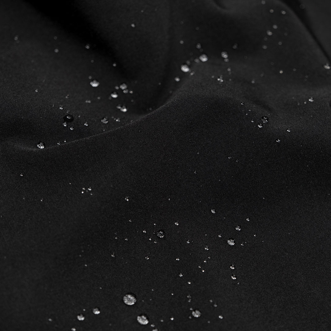 Water Resistant Poly Cotton Rain Shell - Black | Blackbird Fabrics