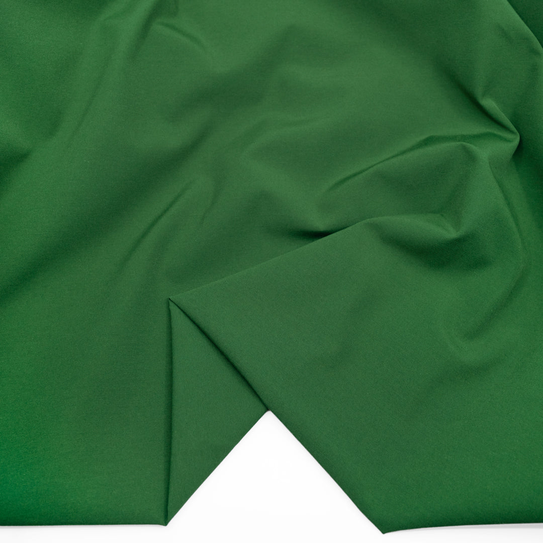 Water Resistant Poly Cotton Rain Shell - Kelly Green | Blackbird Fabrics