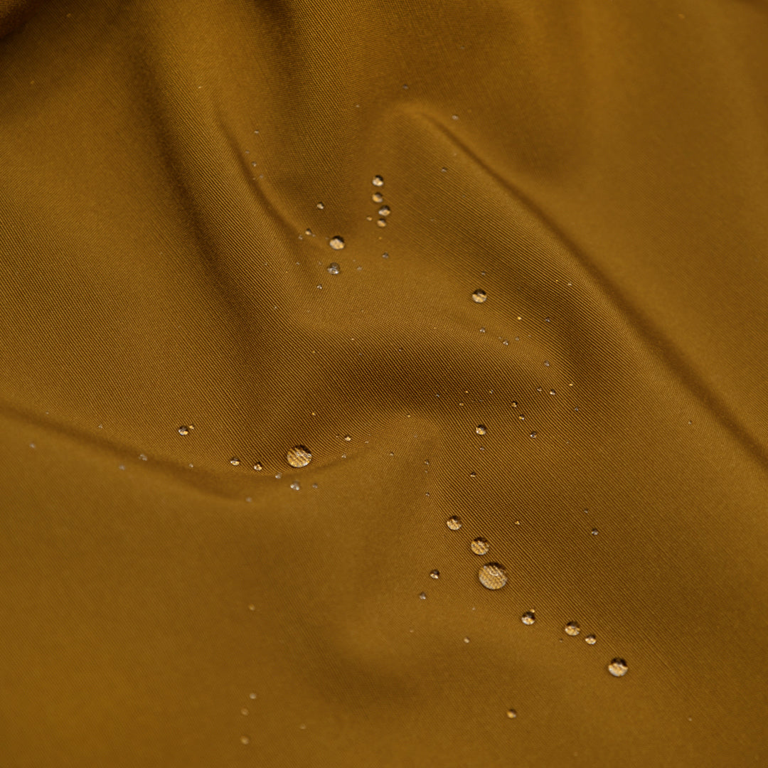 Water Resistant Poly Cotton Rain Shell - Antique Gold | Blackbird Fabrics