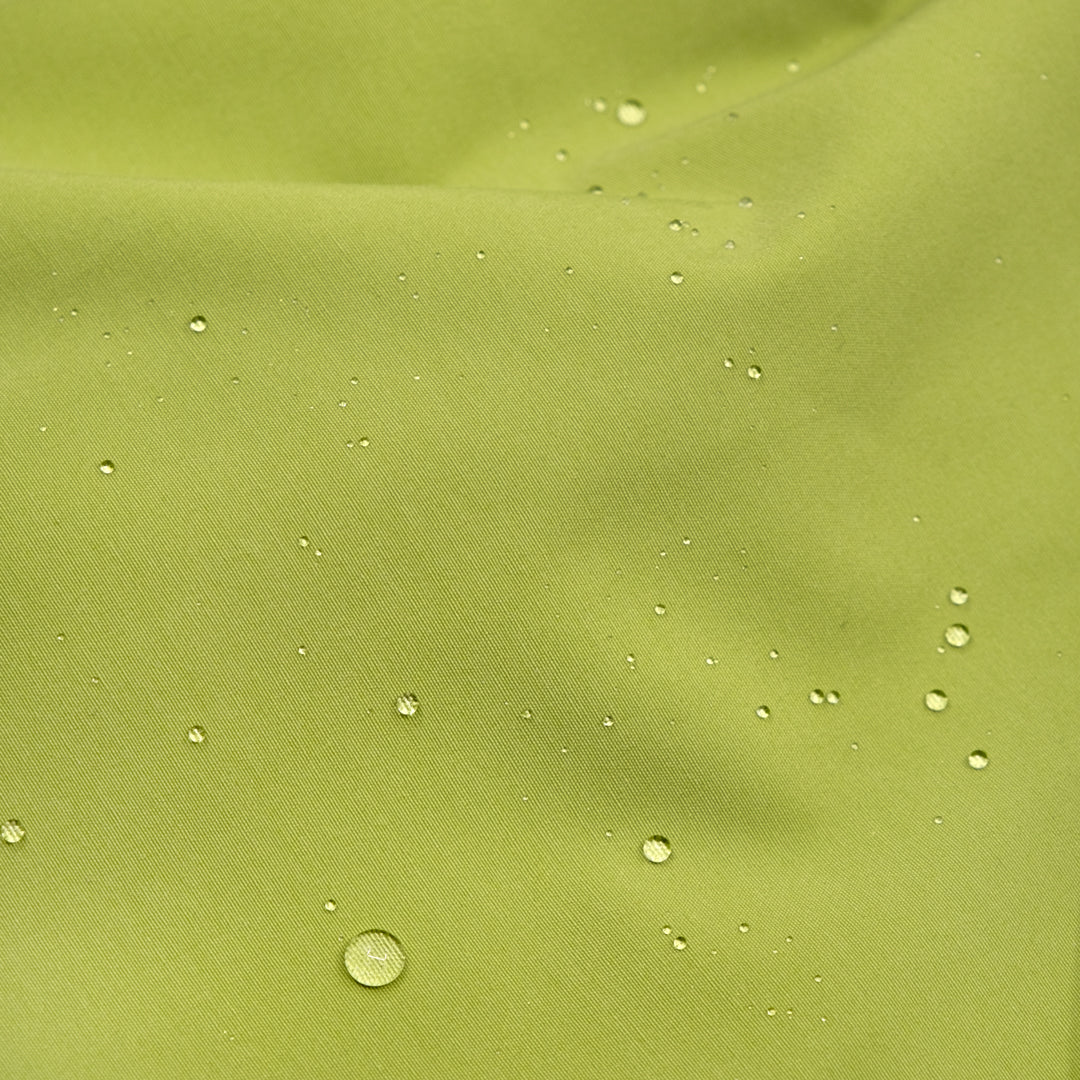 Water Resistant Poly Cotton Rain Shell - Key Lime | Blackbird Fabrics