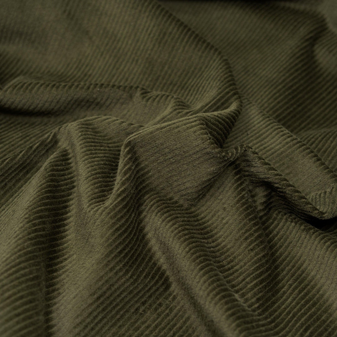Stretch Cotton Corduroy - Juniper | Blackbird Fabrics