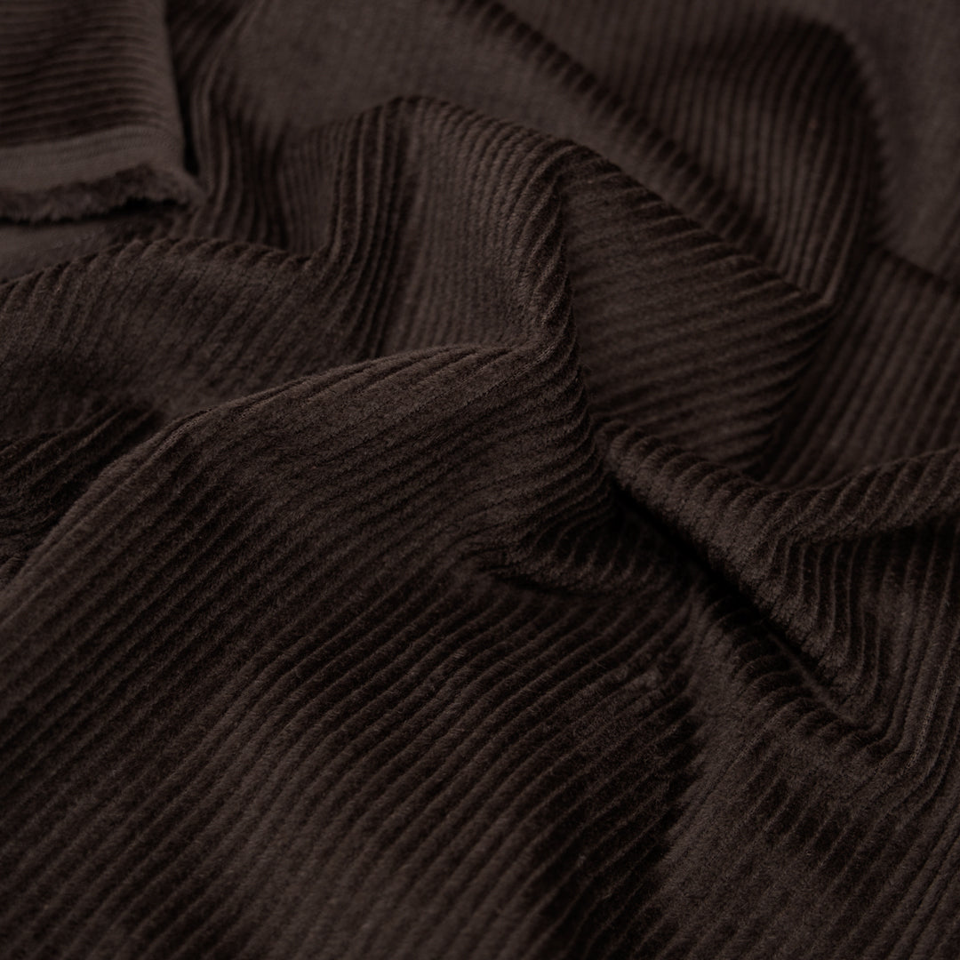 Stretch Cotton Corduroy - Dark Chocolate | Blackbird Fabrics