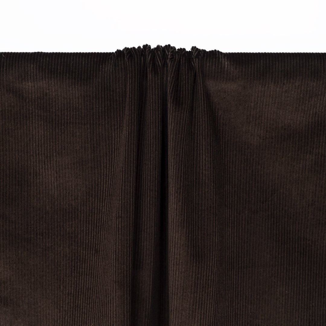 Stretch Cotton Corduroy - Dark Chocolate | Blackbird Fabrics