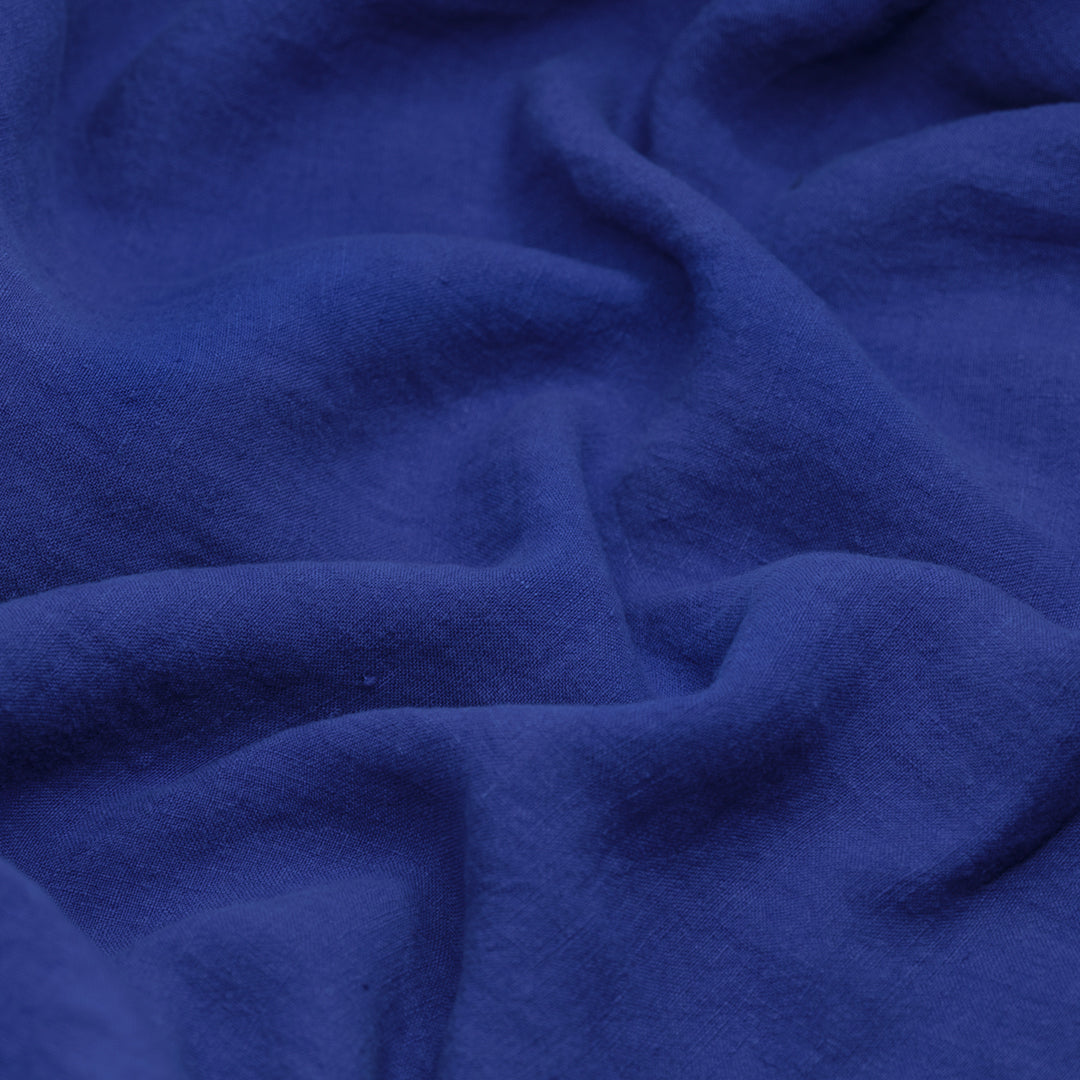 Washed Linen - Cobalt | Blackbird Fabrics