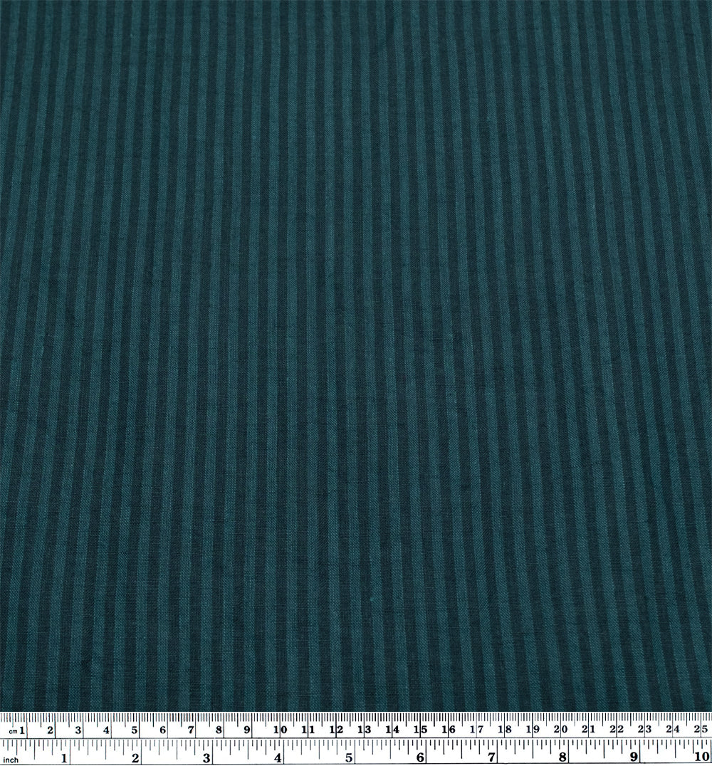 Ribbon Stripe Soft Washed Linen - Bejeweled | Blackbird Fabrics
