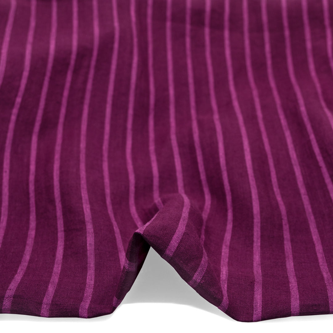Stripe Soft Washed Linen - Concord | Blackbird Fabrics