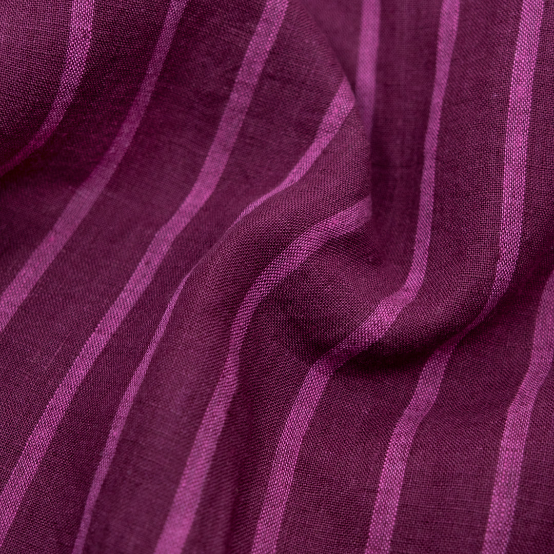Stripe Soft Washed Linen - Concord | Blackbird Fabrics