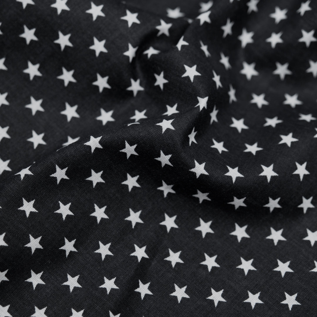 Deadstock UR A STAR Cotton Voile - Black/White | Blackbird Fabrics