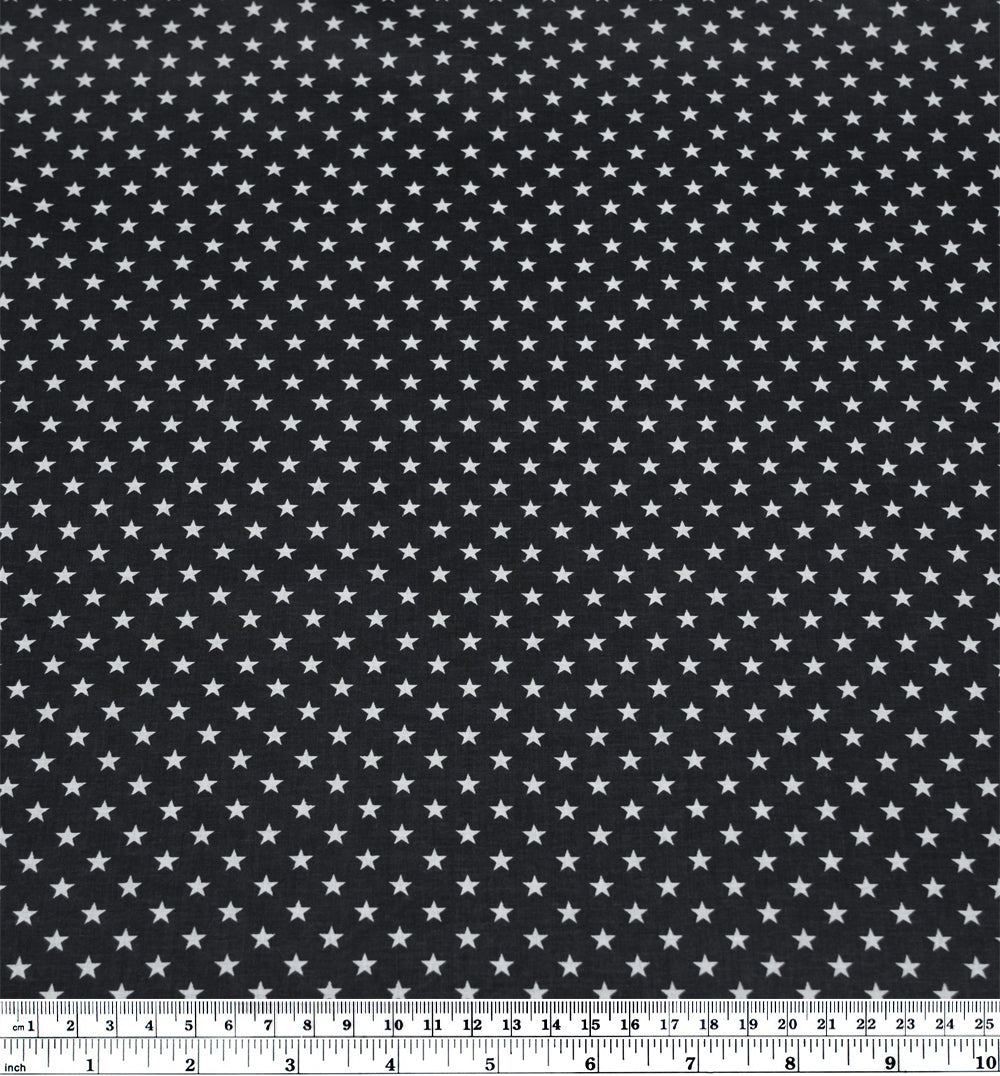 Deadstock UR A STAR Cotton Voile - Black/White | Blackbird Fabrics
