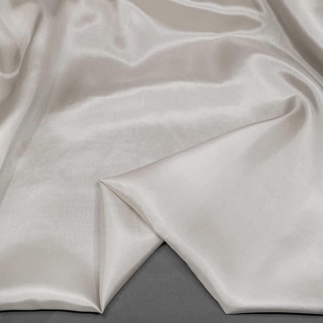 Deadstock Silk Habotai Lining - Pale Grey | Blackbird Fabrics