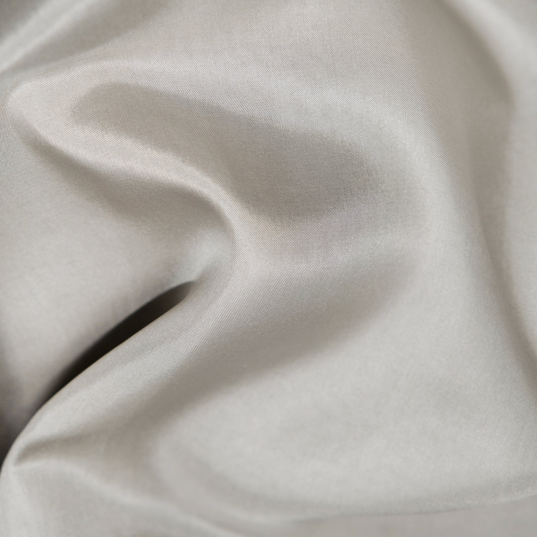 Deadstock Silk Habotai Lining - Pale Grey | Blackbird Fabrics