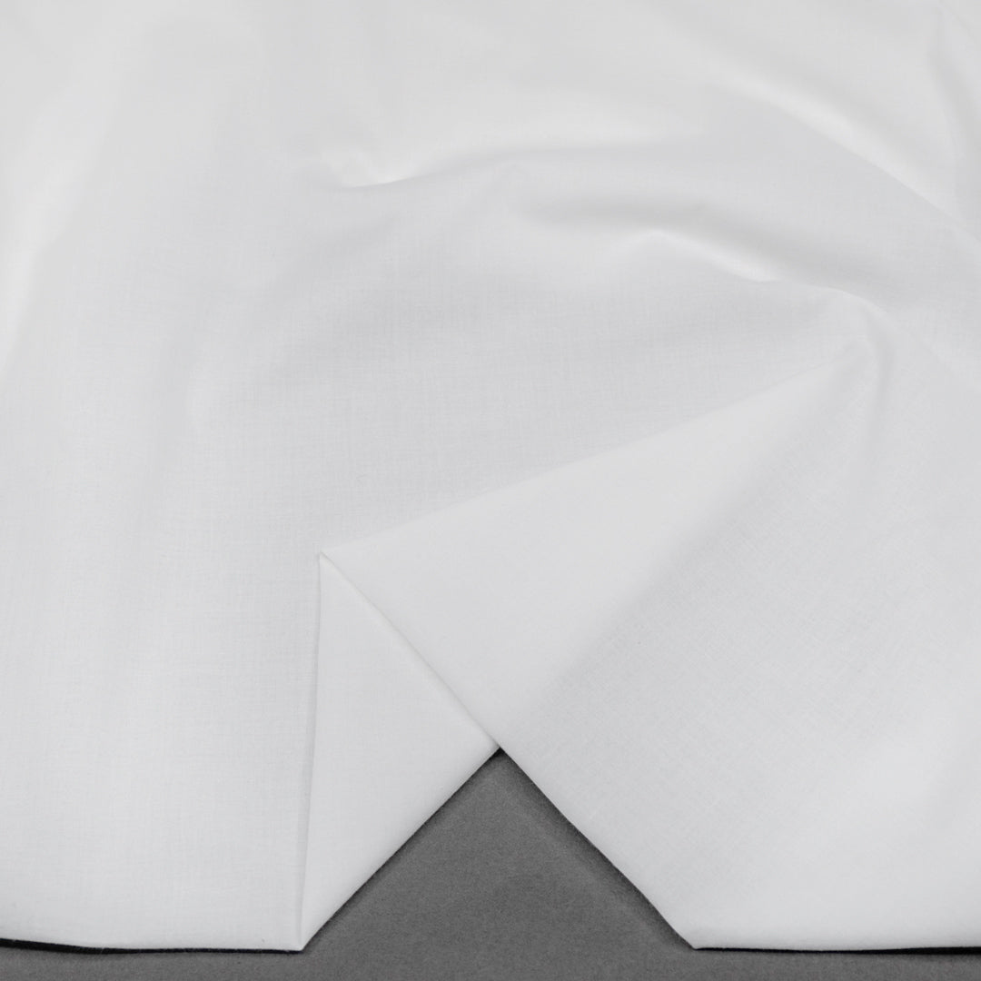 Deadstock Cotton Batiste Lining *Imperfect - White | Blackbird Fabrics