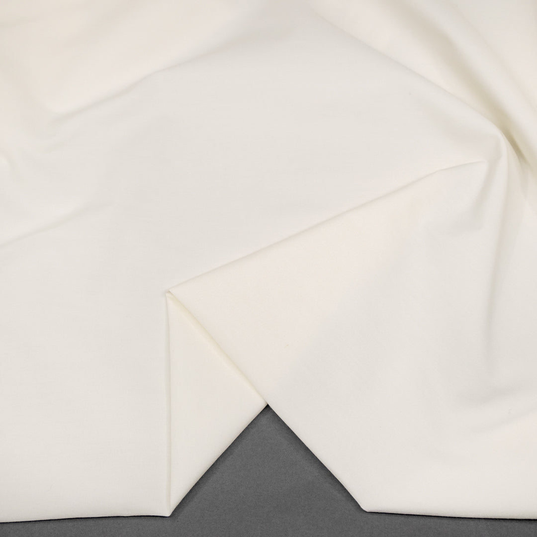 Deadstock Cotton Poplin Lining - Ivory | Blackbird Fabrics