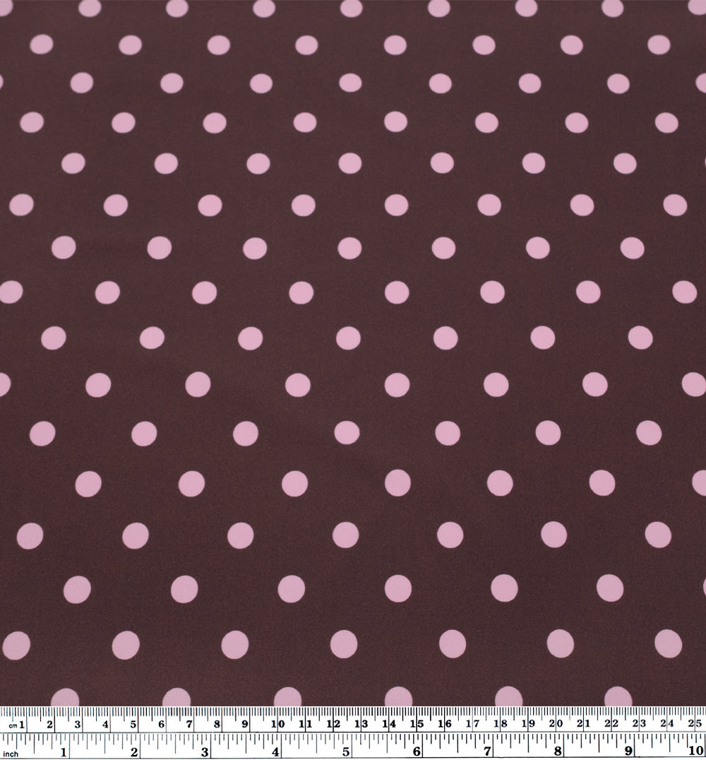 Dotty Recycled Nylon Swim Tricot - Dusty Mauve/Candy Floss | Blackbird Fabrics