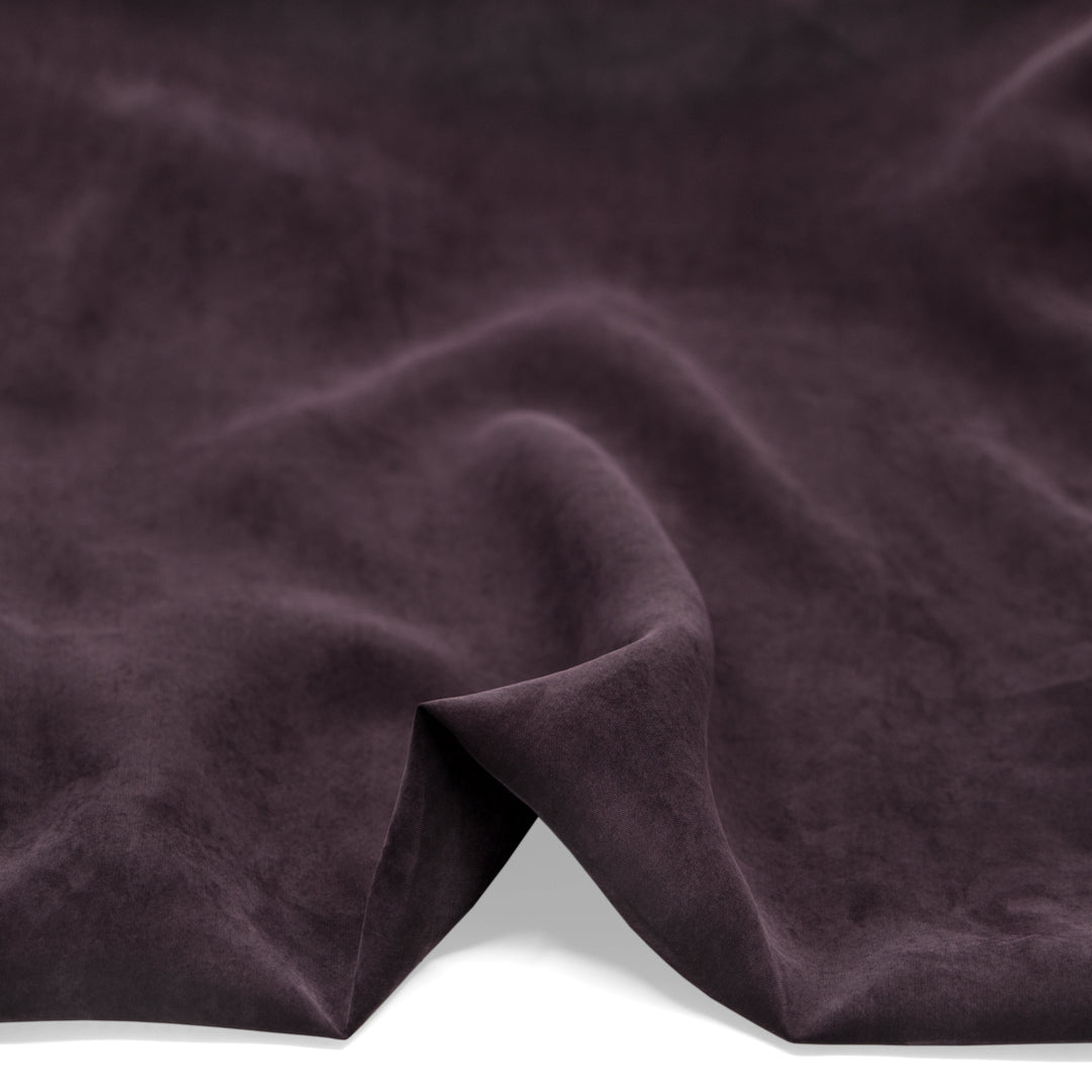 Sandwashed TENCEL™ Lyocell Blend - Aubergine | Blackbird Fabrics