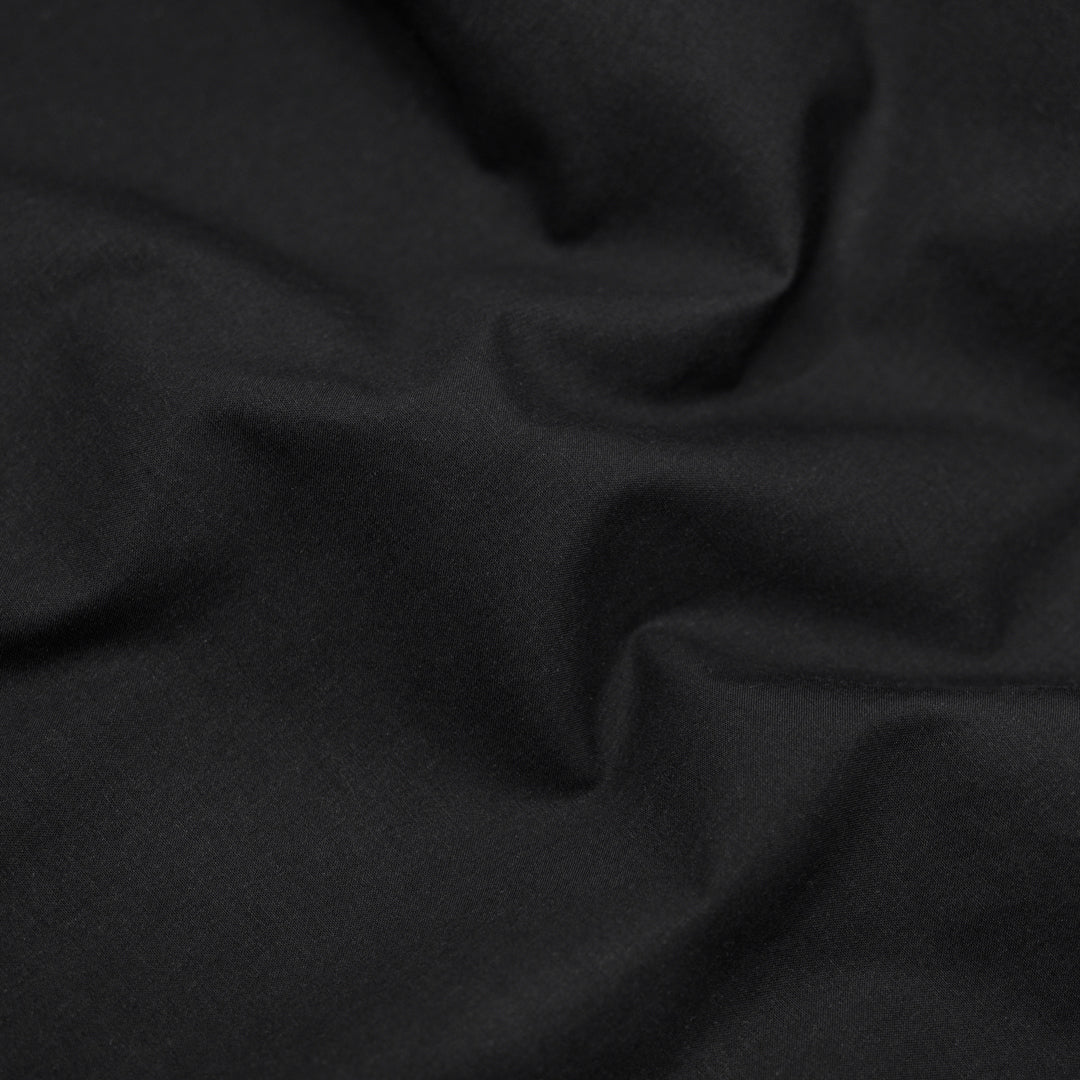 Crisp Cotton Poplin - Black | Blackbird Fabrics