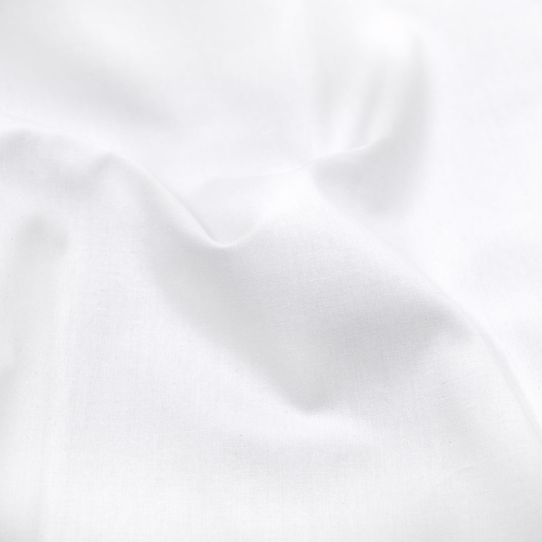 Crisp Cotton Poplin - White | Blackbird Fabrics