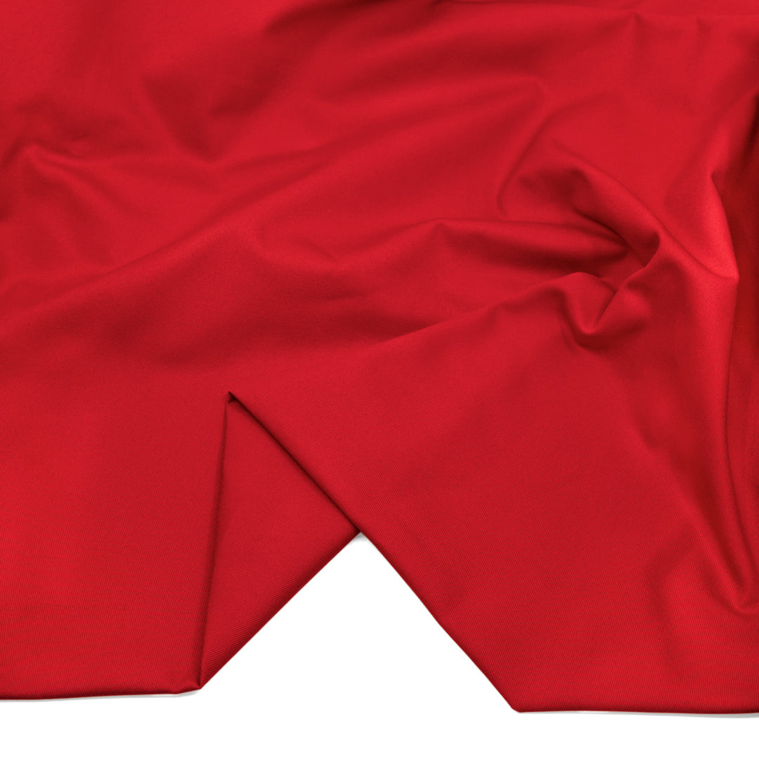Crisp Cotton Chino Twill - Fire Red | Blackbird Fabrics