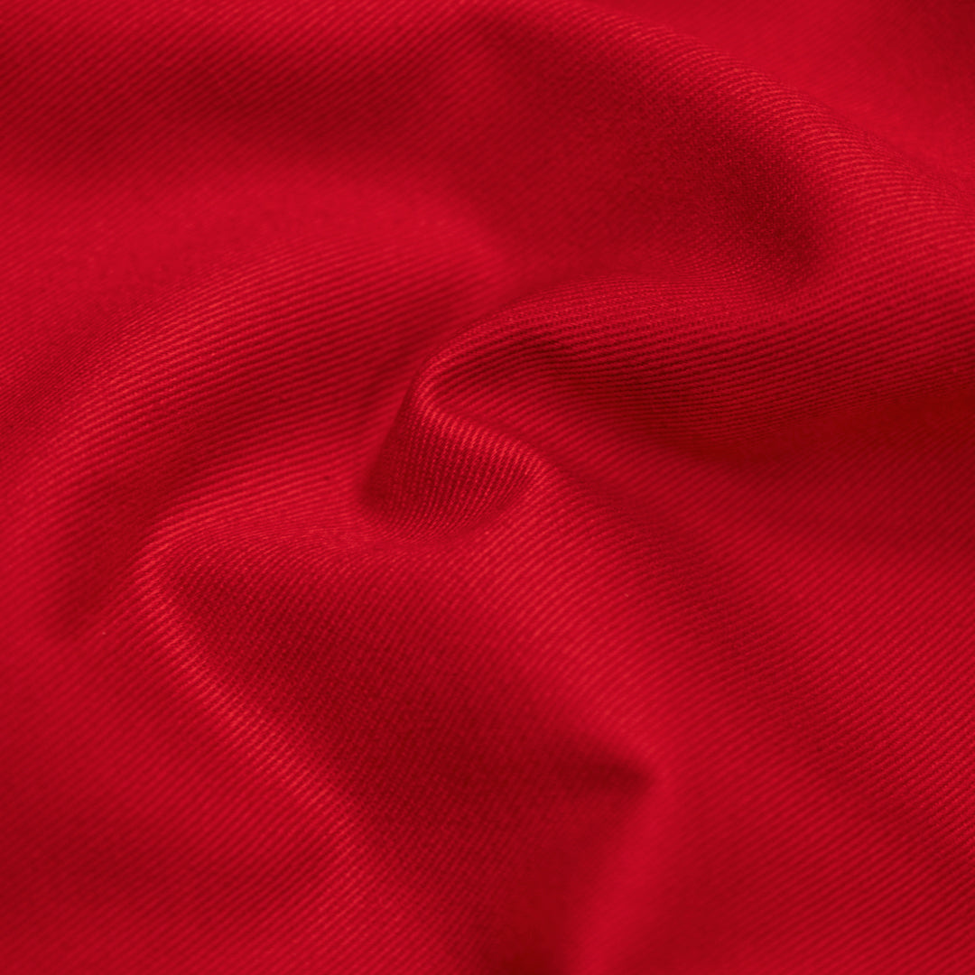 Crisp Cotton Chino Twill - Fire Red | Blackbird Fabrics