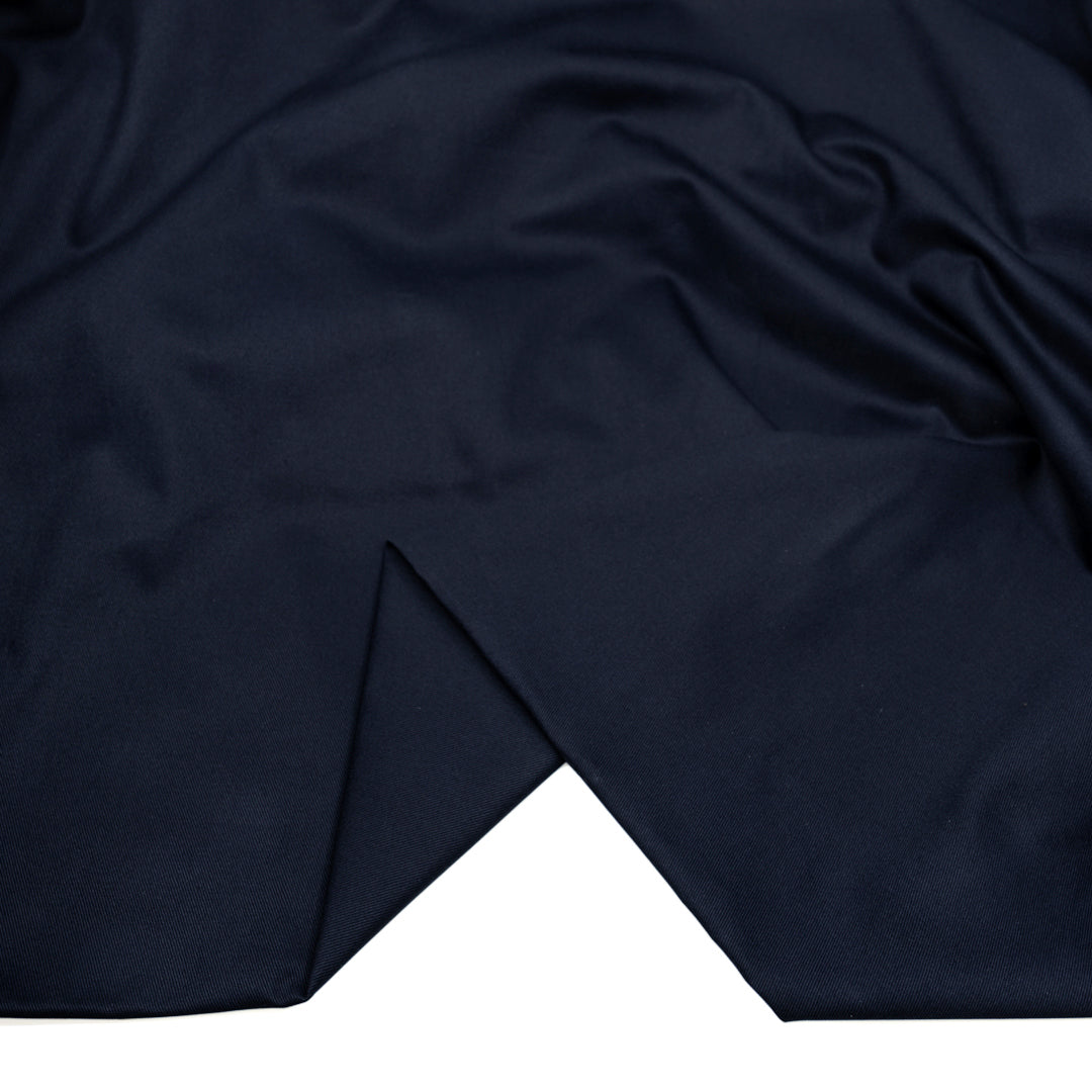 Crisp Cotton Chino Twill - Midnight Blue | Blackbird Fabrics