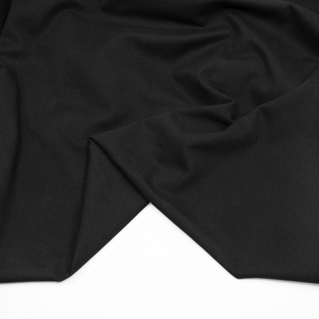Lived In Cotton Twill - Black | Blackbird Fabrics