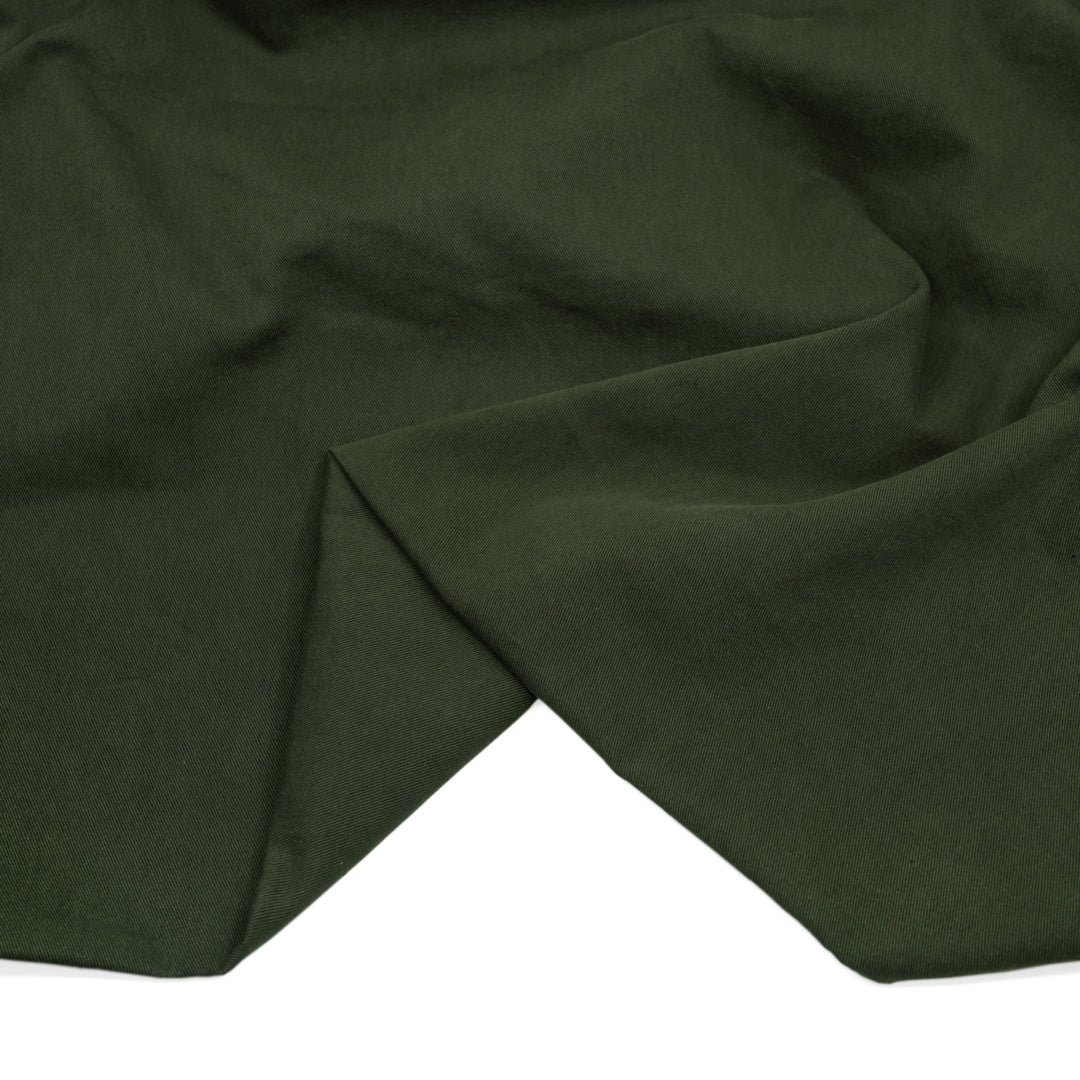 Lived In Cotton Twill - Hunter Green | Blackbird Fabrics