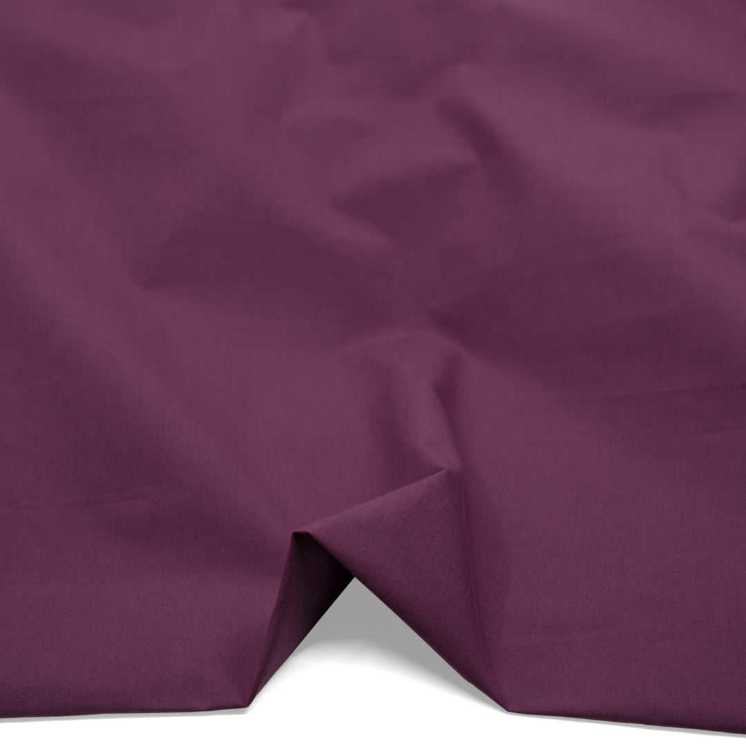 Paper-Touch Midweight Cotton Poplin - Berry | Blackbird Fabrics