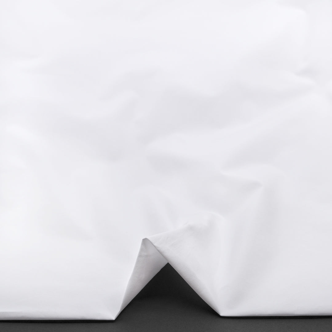 Paper-Touch Midweight Cotton Poplin - White | Blackbird Fabrics