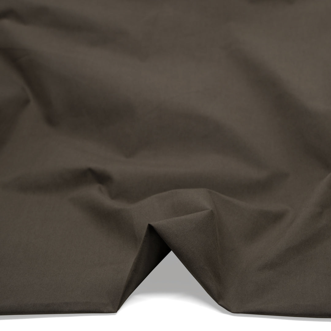 Paper-Touch Midweight Cotton Poplin - Light Soot | Blackbird Fabrics