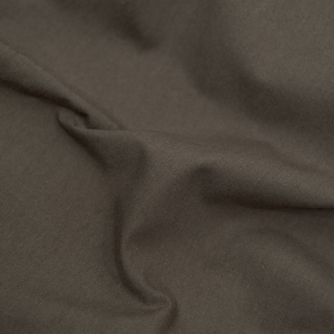 Paper-Touch Midweight Cotton Poplin - Light Soot | Blackbird Fabrics